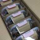 VERONES 10Pack Glass Meal Prep Containers, Airtight Glass Lunch Containers,Stackable Food Storage Containers Set with Lids,Exclusive of BPA, for Microwave,Oven, Freezer&Dishwasher Friendly,Pink