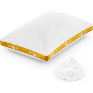 Eli & Elm Everyday Memory Foam Everyday Bed Pillow - Plush Soft Support with Cooling Fabric, Washable Cover, Ideal for Sleeping - Overstuffed Plush Support (Latex (More Support)), Queen