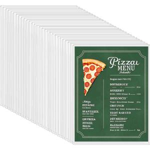 30-Pack 8.5" x 11" Rigid Print Protectors, Transparent Hard Plastic Page Sheet Protectors, Clear Plastic Sleeves for Paper Photo Poster, Protective Covers for Document Certificates