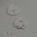 2 Pcs Large White Lace Scrunchies for Women, Lace Double Layer Fancy Satin Hair Scrunchie Elastic Hair Tie Ropes Thick Hair Bulk Scrunchies Accessories, (White)