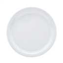 Amazon Basics Melamine Plastic Plate, Dishwasher Safe, BPA Free, 6 Piece Set, 9 in, White