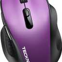 TECKNET Computer Mouse Wireless, Dual-Mode Bluetooth Wireless Mouse
(BT5.2/3.0 & 2.4G) Connection, Ergonomic Design, 5-Level DPI, Silent Click, Compatible with Laptop/PC/Windows/Chromebook