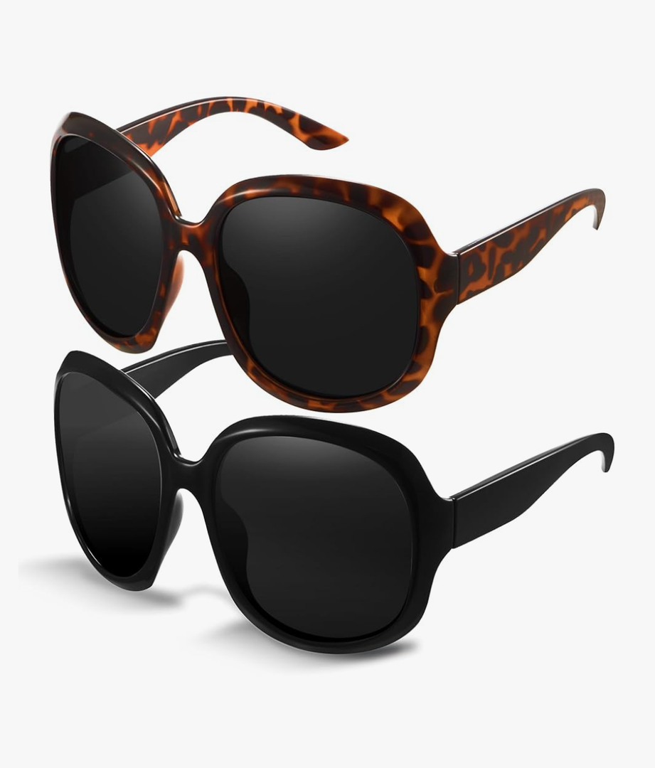 miyya Bug Eye Oversized Polarized Sunglasses Womens, Trendy Retro Sun Glasses for Women 2025, Oversized UV Protection Shades