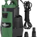 Sump Pump, 1HP 3500GPH Submersible Clean/Dirty Water Pump with Build-in Float Switch and Handle for for Pool, Pond,Garden, Flooded Cellar, Aquarium and Irrigation (Green)