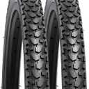 YUNSCM 2-PCS 22" Mountain Bike Tires 22 x 1.75/47-457 Compatible with 22X1.75 22x1.75 Bike Bicycle Tires(Y-673)