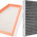 1Pcs HEPA Cabin Air Filter and 1Pcs Engine Air Filter Fit for 2021 2022 2023 2024 2025 2026 Nissan Rogue Replacement 272775NA1A 16546-6RA0A Accessories