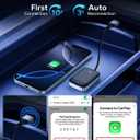MoKo Wireless CarPlay Adapter for iPhone 2025, Only for iPhone iOS 10+ and Cars with Built-in Car Play, Converts Wired Car Play to Wireless Dongle,Plug and Play Fast Response Bluetooth CarPlay Adaptor
