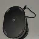 Wireless Induction Audio Bluetooth Speaker 5in1 Phone Holder Emergency Rechargeable (3000mAh) with Colorful Ambient Light 300 Foldable for Tablet iPhone Android, Gifts for Men Women (Black)