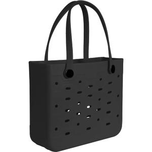 Rubber Beach Bag,Water-resistant Travel Tote Bag for the Beach Pool, Medium