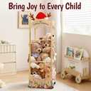 Stuffed Animal Storage,Christmas Reindeer Stuffed Animal Organizer, Movable Stuffed Animal Holder with Elastic Cords for Nursery Playroom Kidroom Bedroom