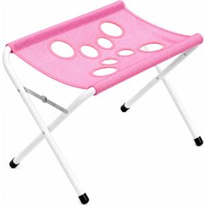 Fur Buddy Dog Bathing Holder, Mufflo Dog Wash, Foldable Dog Bath Holder Sling Shower Chair, Heavy-Duty Pet Bath Stool for Small & Medium Dogs, Home Salon Grooming, Washable Mesh, Restraint，Pink