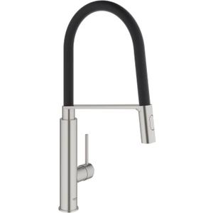 GROHE 31492DC0 Concetto Semi-Pro Kitchen Faucet with Pull-Out Sprayer Supersteel (Stainless Steel) (Supersteel)