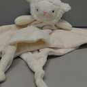 CREVENT Cozy Plush Baby Security Blanket Loveys for Baby Girls Boys, Minky Front and Back with Animal Face (Ivory Sheep)