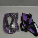 Haapaw Essential Dog Harness, No Pull Pet Vest with 3 Leash Clips, No Choke, Reflective, Adjustable and Padded, for Easy Walking and Training for Medium Dogs(M, Purple)
