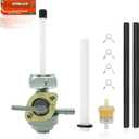 Motorcycle Fuel Petcock For HONDA CB550F CB750F SUPER SPORT CB Fuel Tap Motorcycle Petcock Fuel Switch Valve with Diesel Fuel Filter Hoses and Clips M-YXKG13-8a-1 (M16 x 1.5mm)