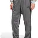 Adidas Men's 3-Stripes Tricot Open Hem Track Pants (Large Tall, Grey)