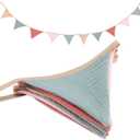 Pennant Banner Flags Brown Pink Red Green Bridal Shower Safari Birthday Tropical Jungle Party Decorations Hanging Decor Streamers for Gender Reveal Bedroom Boho Nursery Decor Celebration