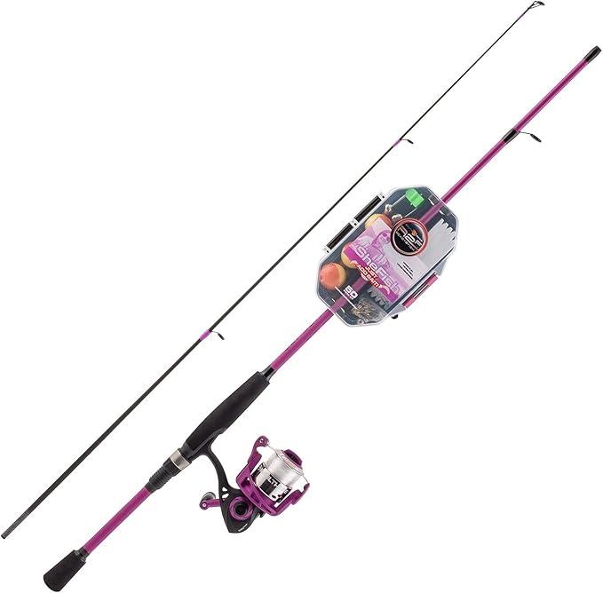 SouthBend Fishing Reel R2F4 Just Add Bait Tele Spin, Pink