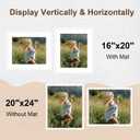 20x24 Picture Frame, Wooden Photo Frames with Tempered Glass, 1 Pack, 20x24 in
