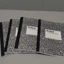 Oxford Composition Notebooks, 9-3/4 x 7-1/2 Inch School Journals, Wide Ruled Paper, Black Marble Covers, 100 Sheets per Book, 2 Pack (1002516), 2 Sets