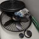 Lasko Pedestal Fan, Oscillating Fan for Bedroom with Adjustable Height and 3 Cooling Speeds, Portable, 18", Black, 1827