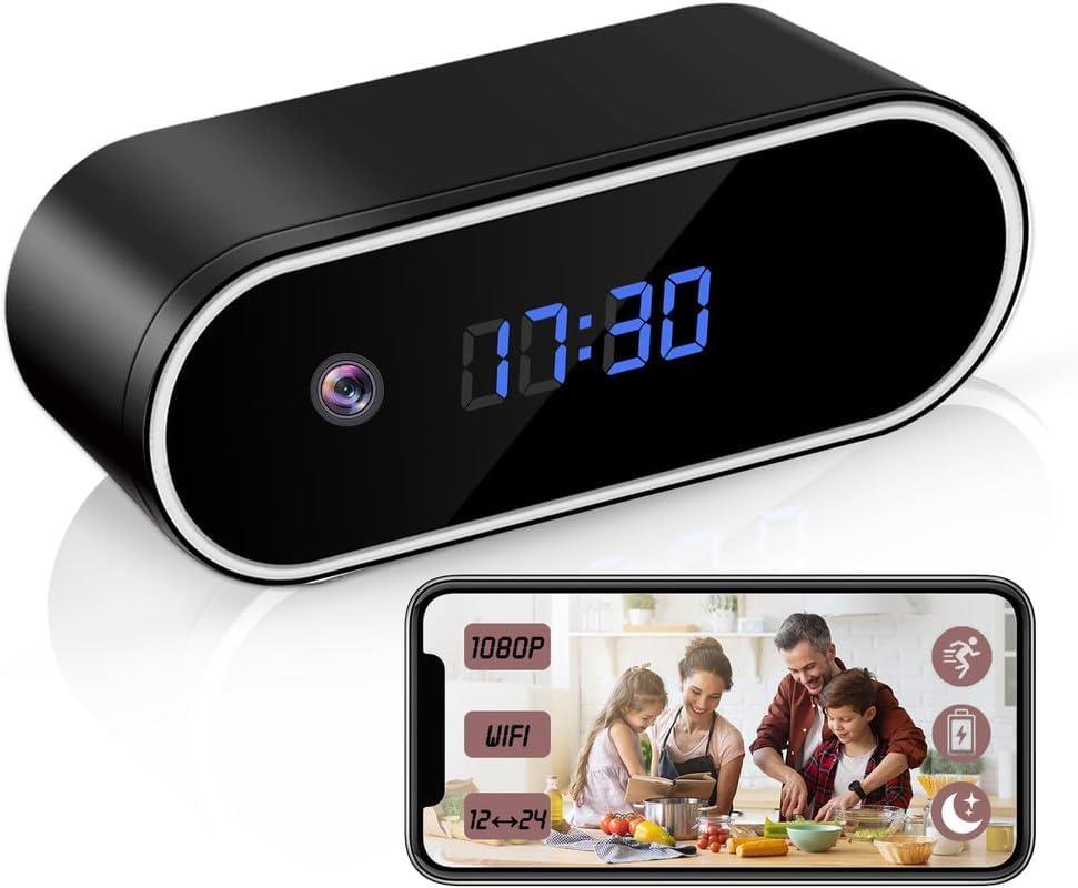 Home Spy Smart 1080P Mini Camera WiFi Hidden Security Video Nanny Baby Monitor Camera Night Vision Motion Detection with App Live Feed
