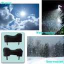 Winch Cover, Heavy Duty Waterproof Universal Winch Protection Cover, Ideal for Electric Winches 8500-13500 lbs, Sunproof UV Resistant Tear Resistant Durable, Indoor/Outdoor (Black)