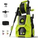 Pressure Washer 5000PSI 3.0GPM Power Washer with 4 Nozzles, Foam Cannon for Cleaning Cars, Driveways, Patios (Green)