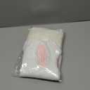 Cute Bunny Pillow Covers 18x18 Set of 2, Ultra-Soft Plush Faux Fur White Rabbit Throw Pillowcases with Pink Embroidered Ears for Spring Farmhouse Home Decor, Kids Room & Easter Gifts