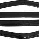 Window Visor Compatible with 2011-2026 Dodge Durango, Acrylic Smoke Tinted 4PCS Sun Rain Shade Guard Wind Vent Air Deflector by IKON MOTORSPORTS, 2012 2013 2014 2015 2016 2017
