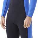 Hevto Men Wetsuits 3/2mm Neoprene Wet Suit Back Front Zip in Cold Water for Surfing Swimming Diving (Black, XL)