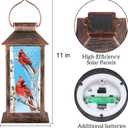 Solar Lanterns for Garden Decor, Waterproof Design Solar LED Hanging Lights for Yard, Patio, Lawn, and Porch, Gifts for Mom, Grandma(Tree Trunk)