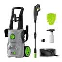 Pressure Washer, 4200PSI 2.6 GPM Power Washer with Foam Cannon 23FT Hose PATOOLIO Electric High Pressure Washer for Fences, Patios, Decks, Patios and Cars Powerwasher