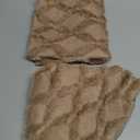 MADIZZ Set of 2 Soft Polyester Short Wool Velvet Decorative Throw Pillow Covers 18x18 inch Light Brown Square Luxury Style Cushion Cases Pillow Shell for Sofa Bedroom