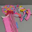 Unicorn Toys for Girls Ages 3-12, 6 Magic Lights BowArrow(Unicorn Horn, Wings, Star, Upper & Lower Arms), Dreamy Quiver & Princess Target, 8 Pink Suction Arrow, Gift for 3 4 5 6 7 8 9 10 Year Old Girl