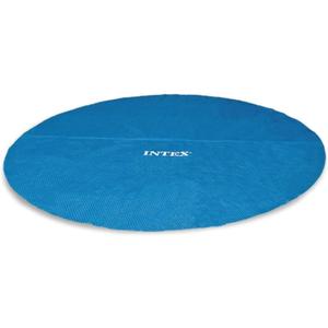 INTEX 28013E Solar Pool Cover: for 15ft Round Easy Set and Metal Frame Pools  Insulates Pool Water  Reduces Water Evaporation  Keeps Debris Out  Reduces Chemical Consumption