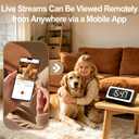 Clock Camera, 2K Wireless Indoor Camera, 2.4G & 5GHz Dual Band WiFi, Indoor Security Camera for Baby Pet Monitor, Color Night Vision, Motion Alerts, Remote View,3-Level Night Light