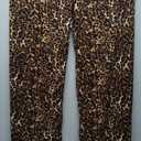 GORGLITTER Women's Leopard Wide Leg Pants Stripe Elastic High Waisted Sweatpants L
