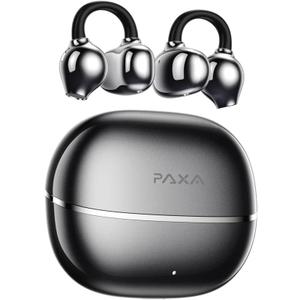 Earclip C7 Clip On Earbuds,Comfort Open Ear Earbuds Wireless Bluetooth 5.4 Headphones,IP45 Ear Cuff with Mic for Small Ears,Glasses Wearers,Workouts,ENC Clear Call,Black
