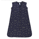 Hudson Baby Unisex Baby Cotton Sleeveless Wearable Sleeping Bag, Sack, Blanket, Navy Constellation, 0-6 Months