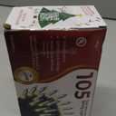 Clear Warm White Christmas Tree Lights - 20 ft String of 105 Incandescent Mini Bulbs Multifunctional Lighting Modes, for Decorative, Bedroom, Outdoor, Xmas Twinkle Lights with Green Wire Total 21.6 ft