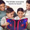 3D Relief Card Binder 900 Pockets | Embossed TCG Binder 9-Pocket with Zipper | Premium PU Leather Trading Card Album for MTG, Baseball, Football | Boys & Girls Gift | Waterproof | 50 Sleeves