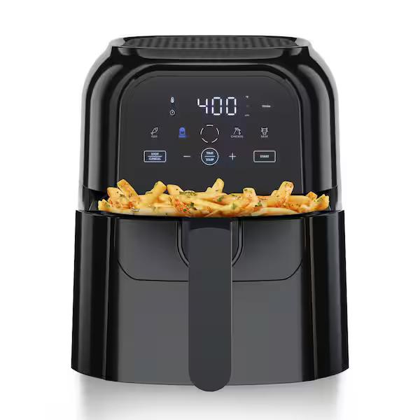 Chefman TurboFry Touch 6 Qt Air Fryer w/ Digital Display and Shake Reminder - Black