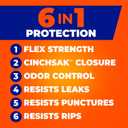 Hefty Ultra Strong 13 Gallon Trash Bags, Tall Kitchen Trash Bags 13 Gallon Size, Resist Leaks, Punctures, and Rips, Continuous Odor Control, Purple, Fabuloso Scent, 110 Bags