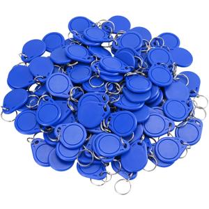 100pcs RFID Key Fob ID Card Key Tags 125KHz RFID EM-ID Card Keyfob for Door Access Control - Read Only (100 PCS Keyfobs)