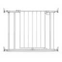 Ingenuity The Doorway 37W Series Pet and Baby Gate with Quad Cam Lock, 30"-37" Wide, 28" Tall, Pressure or Hardware Mounted, Install on Wall or Banister in Doorway or Stairway, Auto Close Door - White