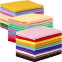 Hillsuren 36 Rolls Felt Fabric Sheet Bulk 8"x35" 1.4mm Thick Soft Felt Sheet 36 Assorted Colors Craft Fabric for DIY Craft Sewing Squares Nonwoven Patchwork