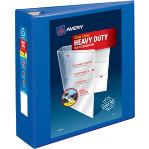 Avery Heavy-Duty View 3 Ring Binder, 3" One Touch EZD Rings, 670-Sheet Capacity, 3.5 Inch Wide Spine, Great for Home, School Supplies, Office, or Organization Needs, 1 Pacific Blue Binder 