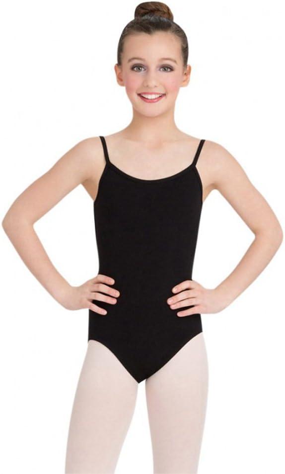 Capezio Big Girls' Classics Camisole Leotard with Adjustable Straps (10-12, Black)