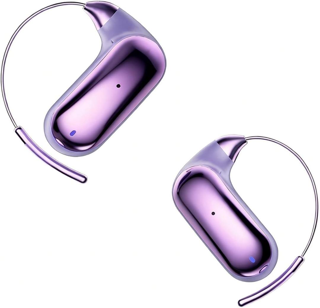 Xmenha Over Open Ear Earbuds Wireless Bluetooth Open Ear Headphones Air Conduction Earbuds that Don't go in Your Ear with Over-Ear Hooks Running Headphones